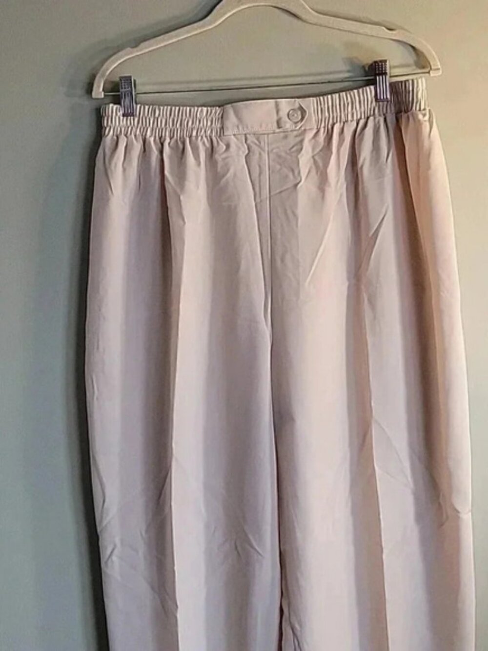Maggie Sweet Elastic Waistband Pants 1X Petite Taupe